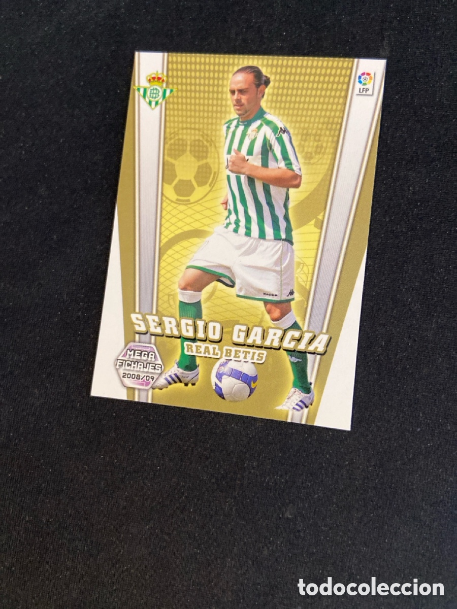Fu&szlig;ball-Sticker: SERGIO GARCIA 503 FICHAJES (BETIS) PANINI MEGACRACKS 2008-2009 08 09 CROMO CARTA M-5