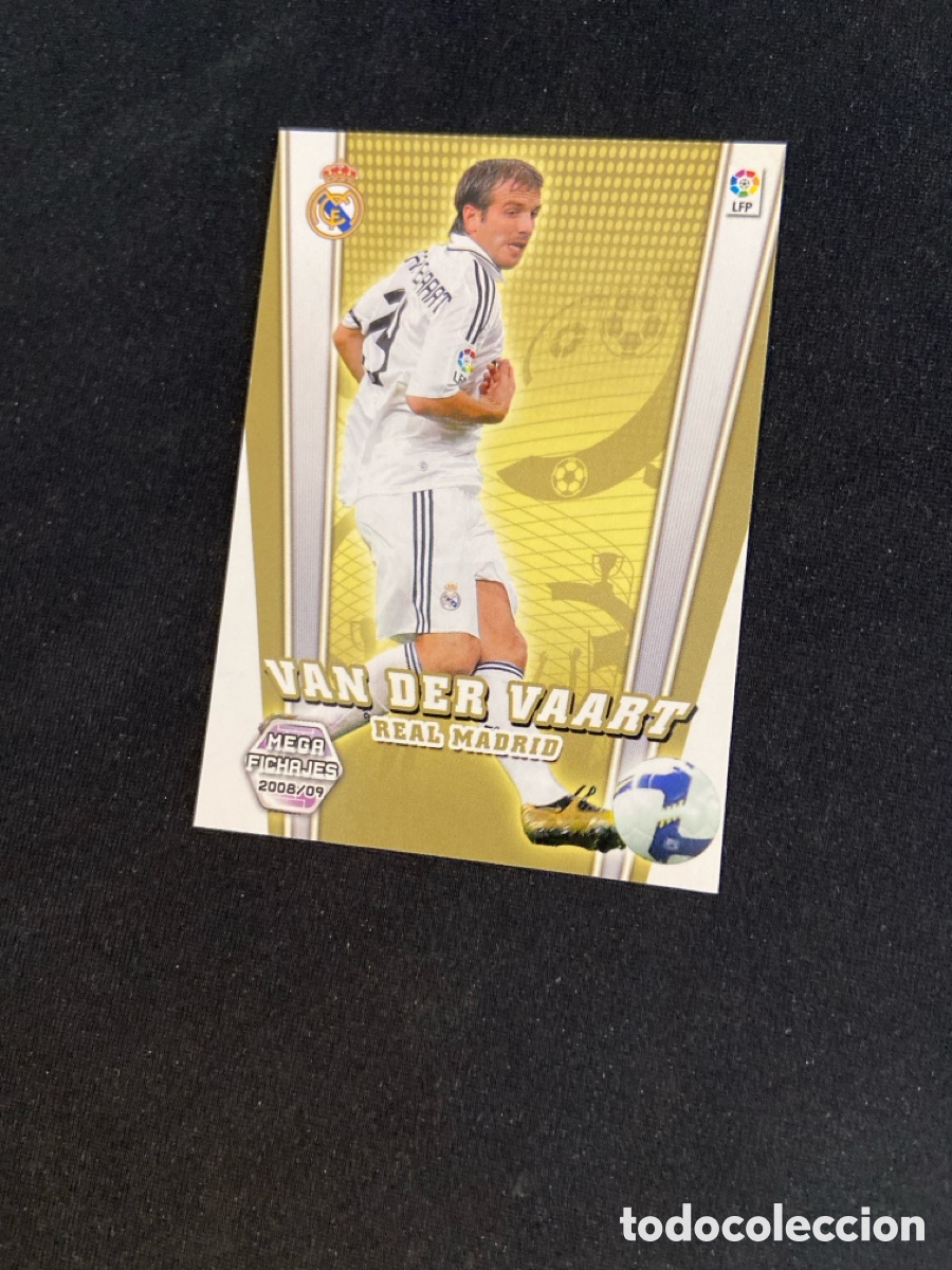 Figurine di Calcio: VAN DER VAART 504 FICHAJES (REAL MADRID) PANINI MEGACRACKS 2008-2009 08 09 CROMO CARTA M-5