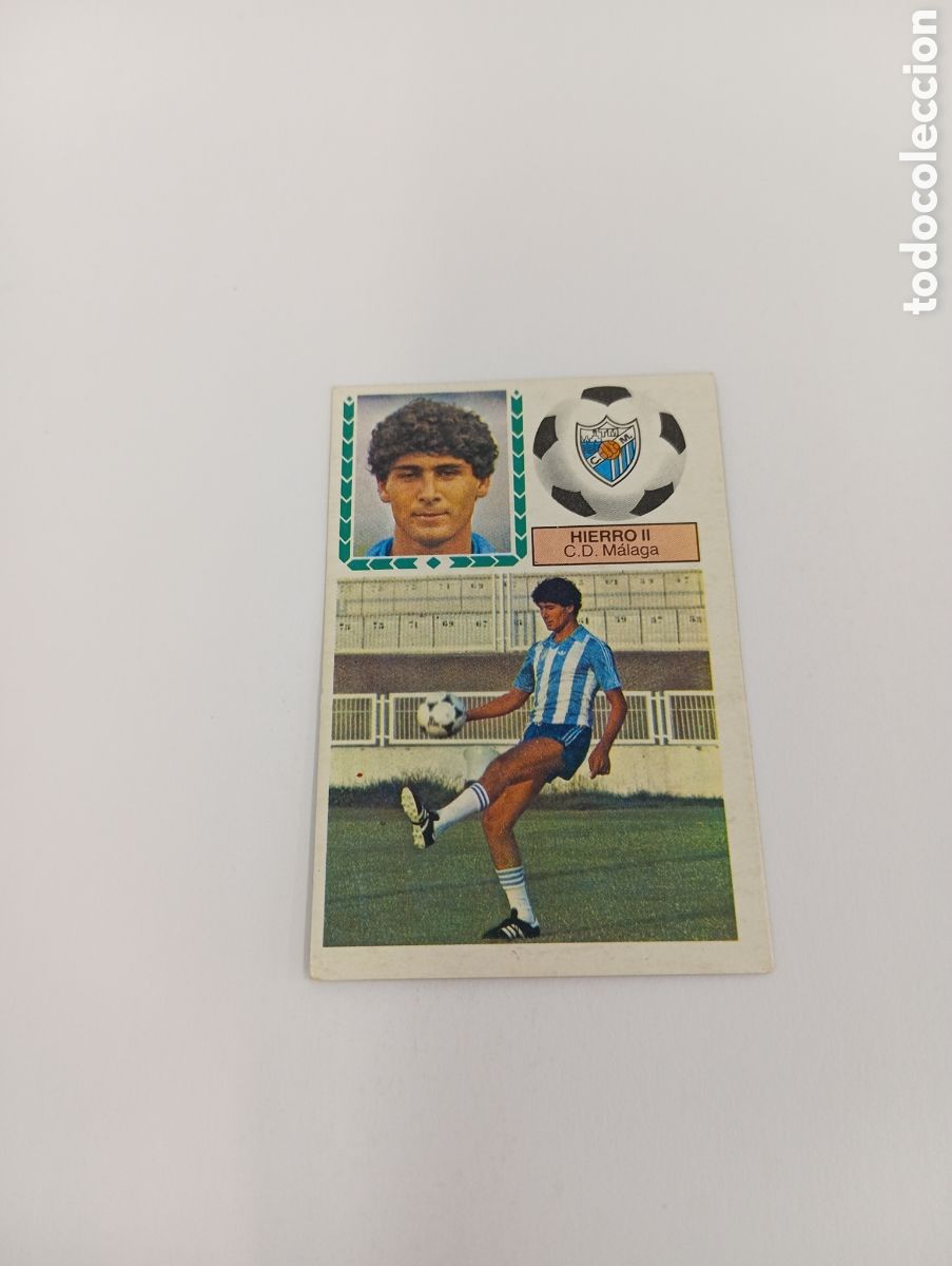 Football Stickers: HIERRO II COLOCA M&aacute;laga Liga Este 1983 1984 NUEVO 83 84 SIN PEGAR