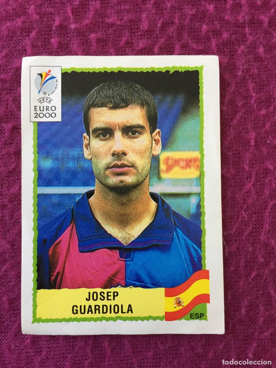 Football Stickers: CROMO FUTBOL EURO 2000 EDITORIAL PANINI 200.GUARDIOLA-BARCELONA/ESPA&Ntilde;A-NUNCA PEGADO