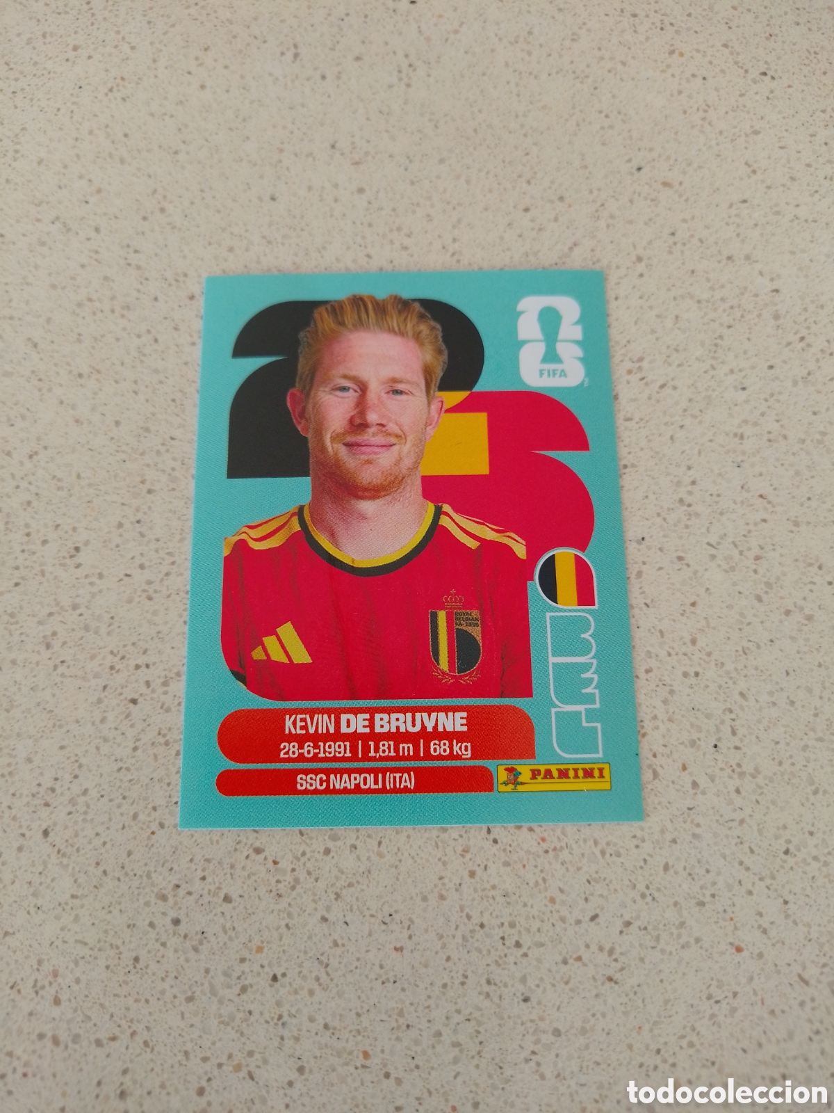 Cromos de f&uacute;tbol: CROMO NUMERO 15 DE BRUYNE BELGICA. MUNDIAL 2026. PANINI