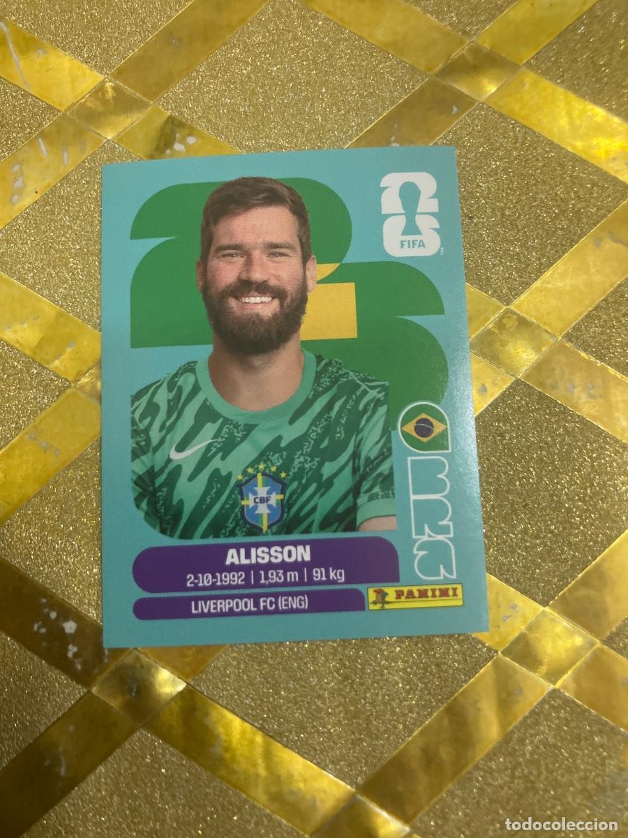 Football Stickers: CROMO DE F&Uacute;TBOL NUMERO BRA 2 ALISSON BRASIL MUNDIAL 2026 MEXICO-EEUU-CANADA PANINI !