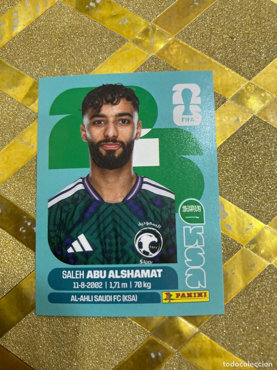 Cromos de f&uacute;tbol: CROMO DE F&Uacute;TBOL NUMERO KSA 14 SALEH ABU DE ARABIA SAUDI MUNDIAL 2026 MEXICO-EEUU-CANADA PANINI !