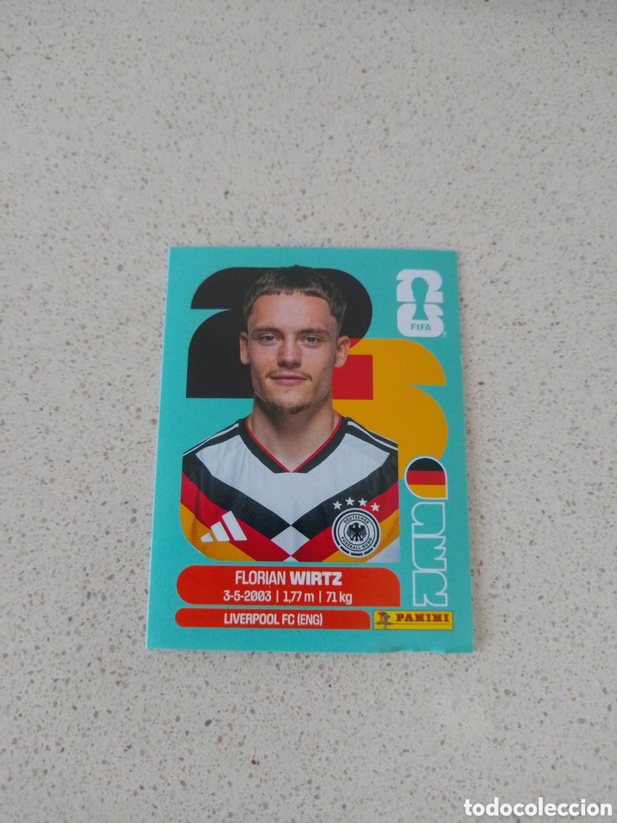 Cromos de f&uacute;tbol: CROMO NUMERO 11 WIRTZ ALEMANIA. MUNDIAL 2026. PANINI.