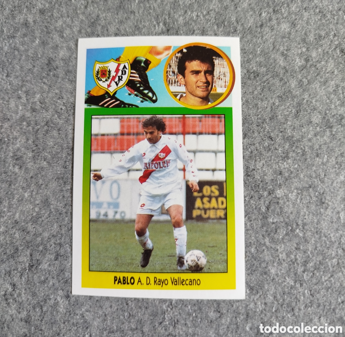 Cromos de f&uacute;tbol: ADHESIVO PABLO RAYO VALLECANO LIGA 93 94 1993 1994 ESTE SIN PEGAR NUNCA PEGADO CROMO
