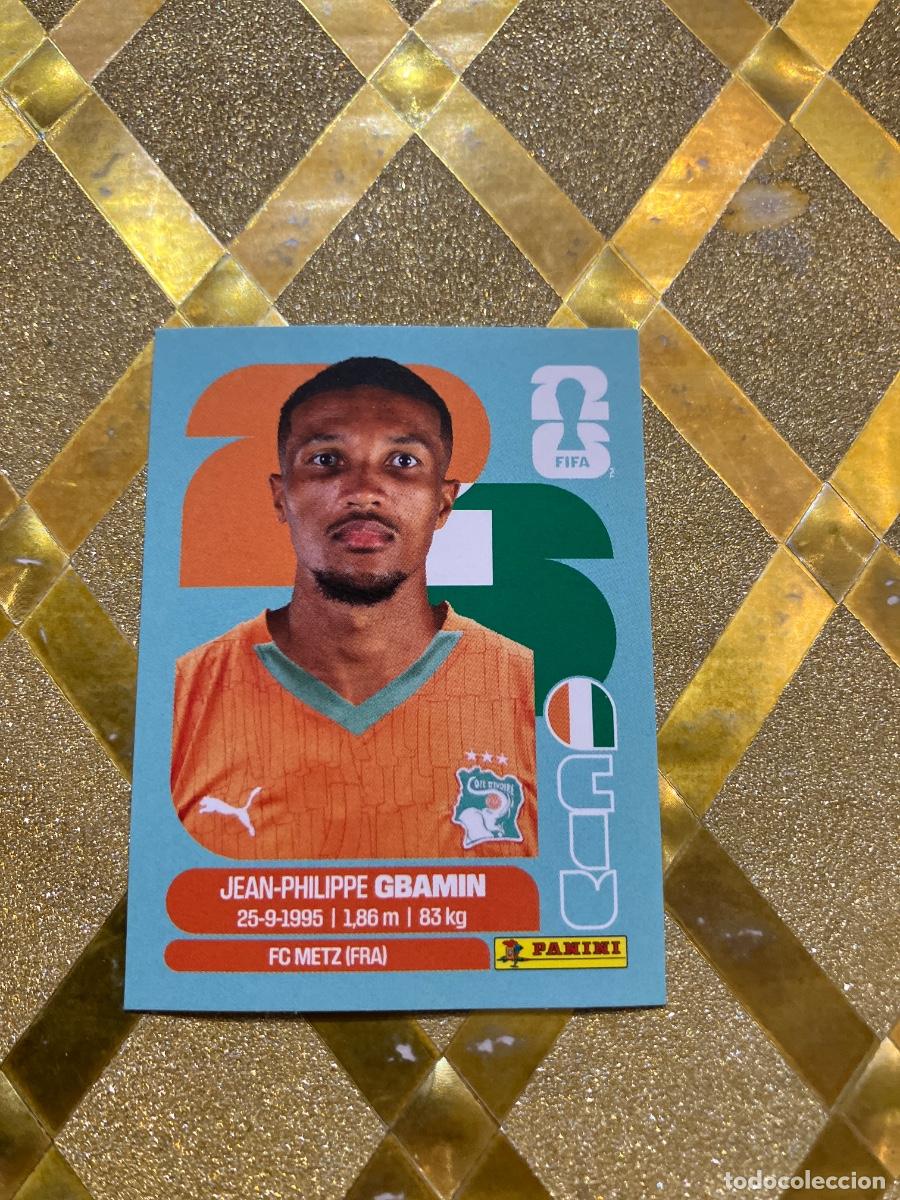Cromos de f&uacute;tbol: CROMO DE F&Uacute;TBOL CIV 14 JEAN PHILIPPE GBA COSTA DE MARFIL MUNDIAL 2026 MEXICO-EEUU-CANADA PANINI !