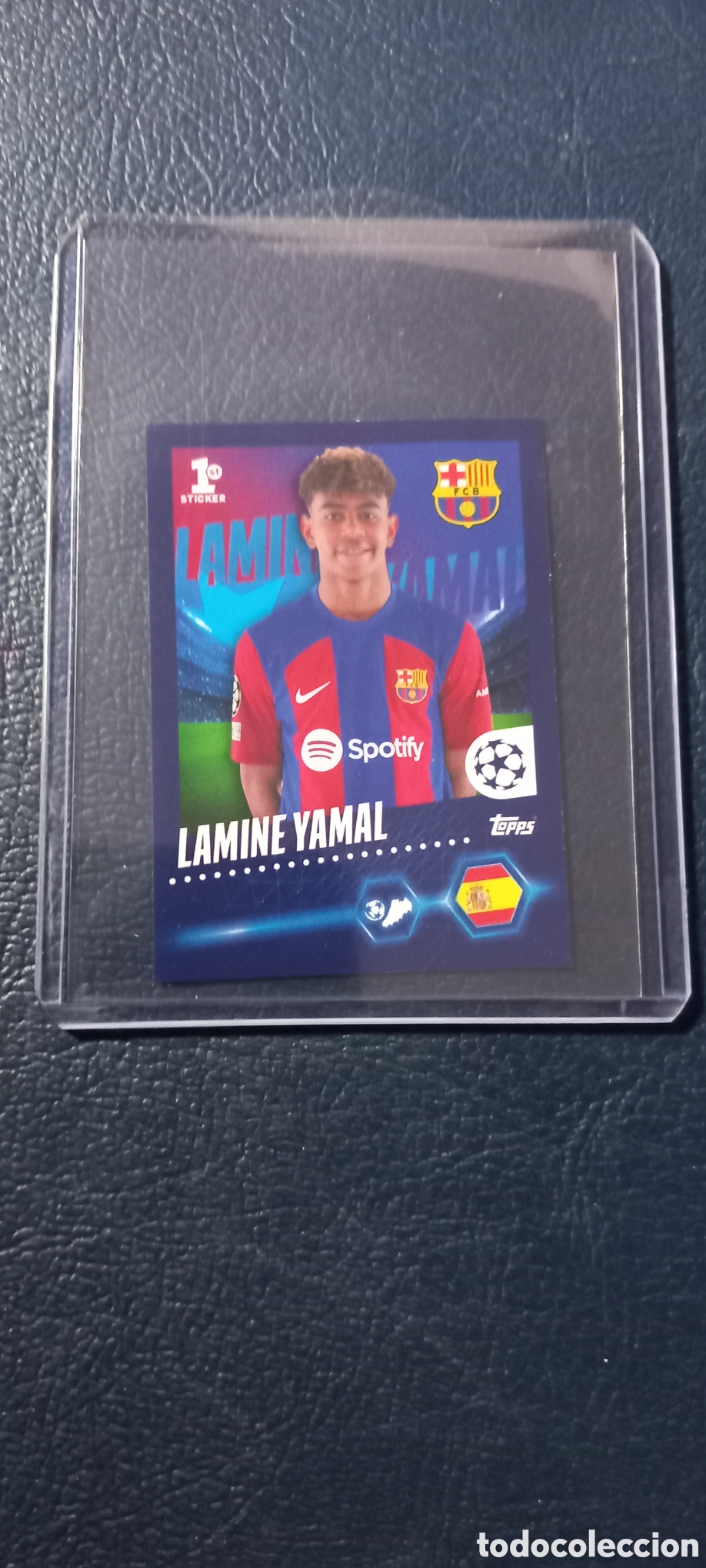 Cromos de f&uacute;tbol: Lamine Yamal ROOKIE TOPPS UEFA CHAMPIOS LEAGUE 2023 2024