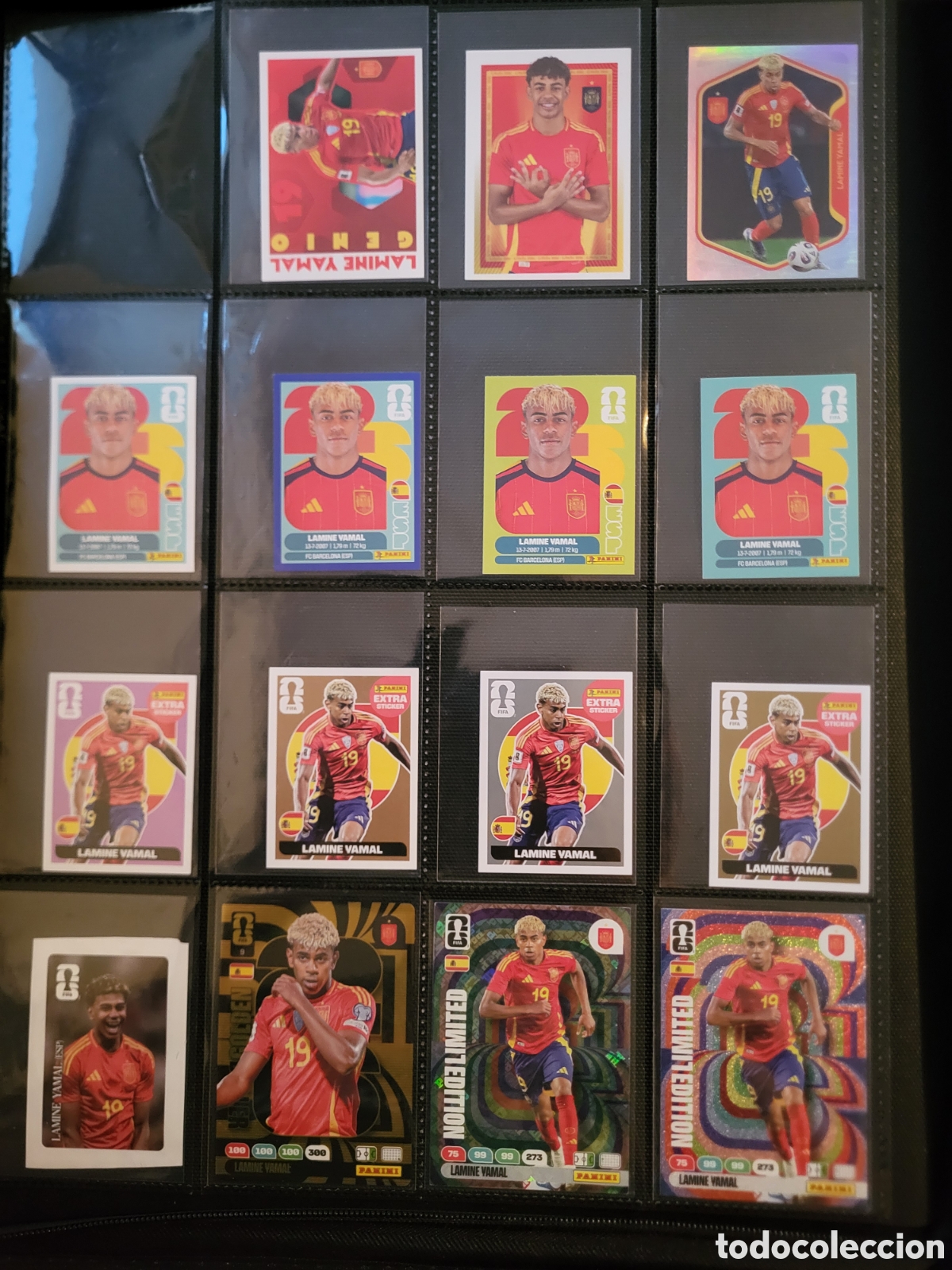 Cromos de f&uacute;tbol: Lote 15 Lamine Yamal Panini World Cup