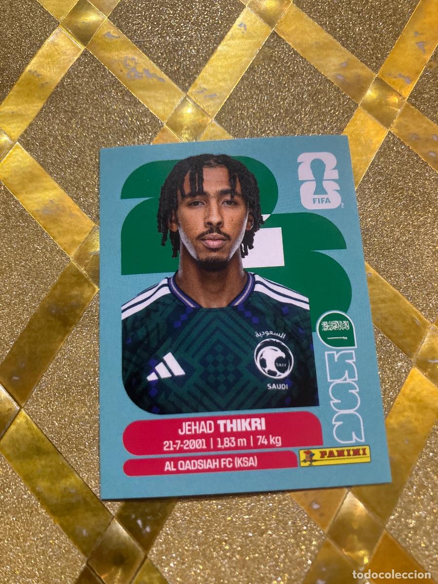 Cromos de f&uacute;tbol: CROMO DE F&Uacute;TBOL NUMERO KSA 6 JEHAD THIKRI DE ARABIA SAUDI MUNDIAL 2026 MEXICO-EEUU-CANADA PANINI !