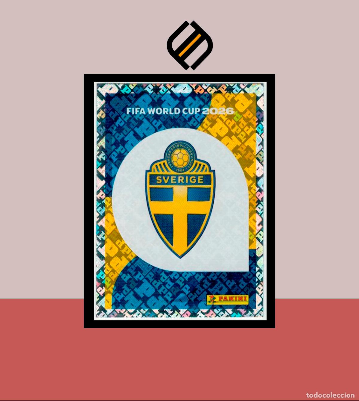 Cromos de f&uacute;tbol: PANINI FIFA CLUB WORLD CUP 2026 26 SWE 1 ESCUDO SUECIA STICKER MUNDIAL MEX CAN USA LIGA