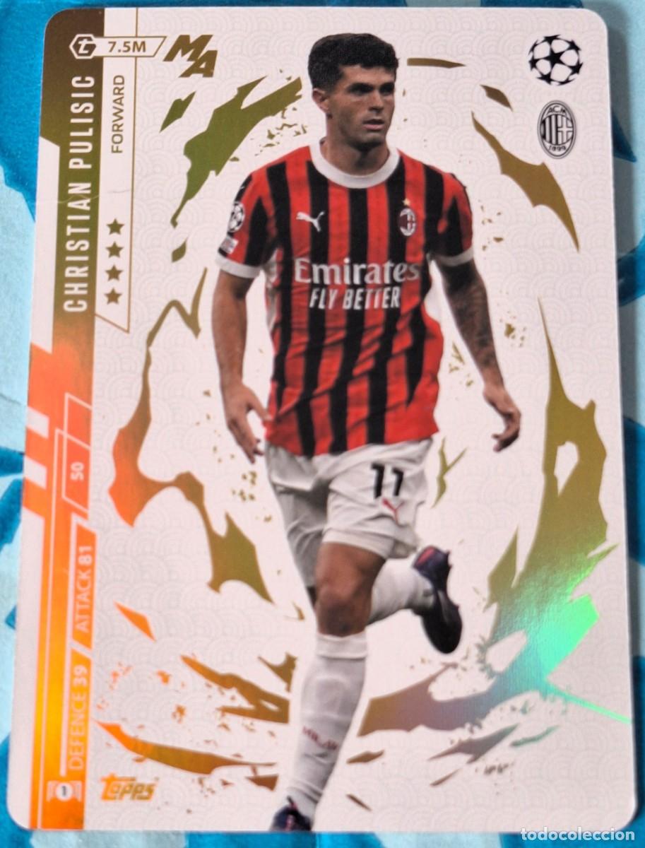 Cromos de f&uacute;tbol: Christian Pulisic AC Milan Topps Match Attax Madness
