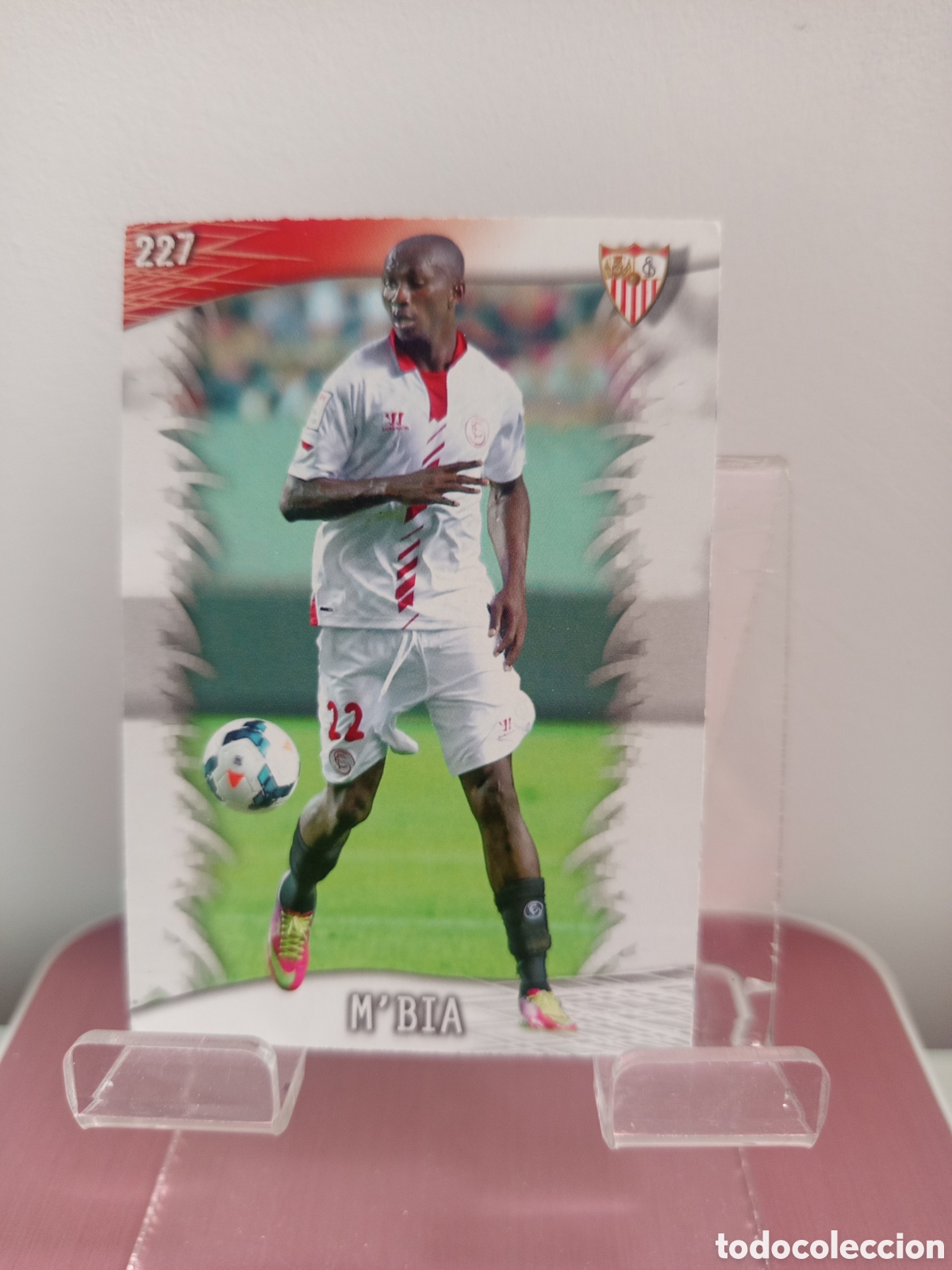 Fu&szlig;ball-Sticker: ❇️ CROMO CARD ⚽ M'BIA SEVILLA 227 FICHAS LIGA QUIZ GAME 2014 13 14 2013 2014 MUNDICROMO ❇️