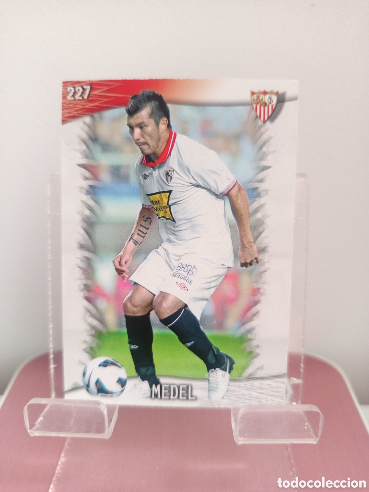 Fu&szlig;ball-Sticker: ❇️ CROMO CARD ⚽ MEDEL SEVILLA 227 FICHAS LIGA QUIZ GAME 2014 13 14 2013 2014 MUNDICROMO ❇️