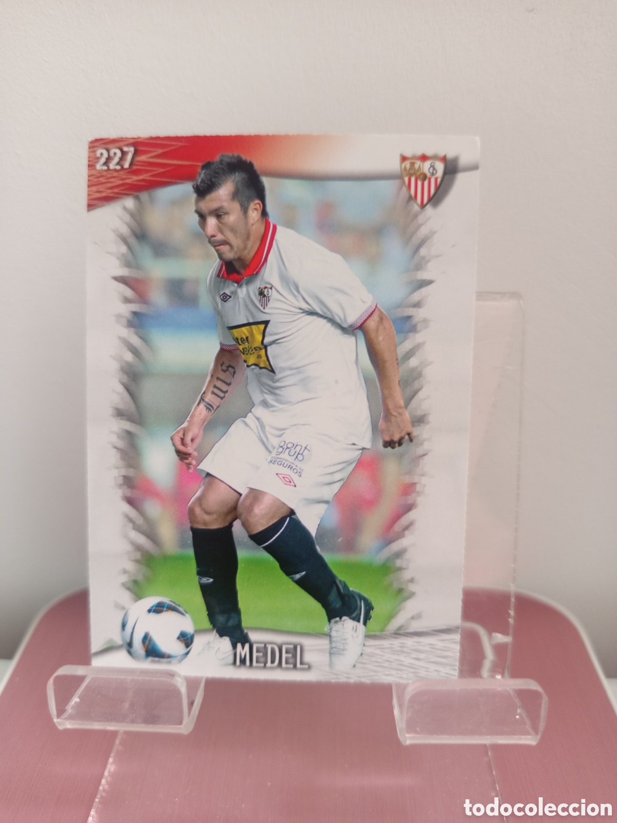 Fu&szlig;ball-Sticker: ❇️ CROMO CARD ⚽ MEDEL SEVILLA 227 FICHAS LIGA QUIZ GAME 2014 13 14 2013 2014 MUNDICROMO ❇️