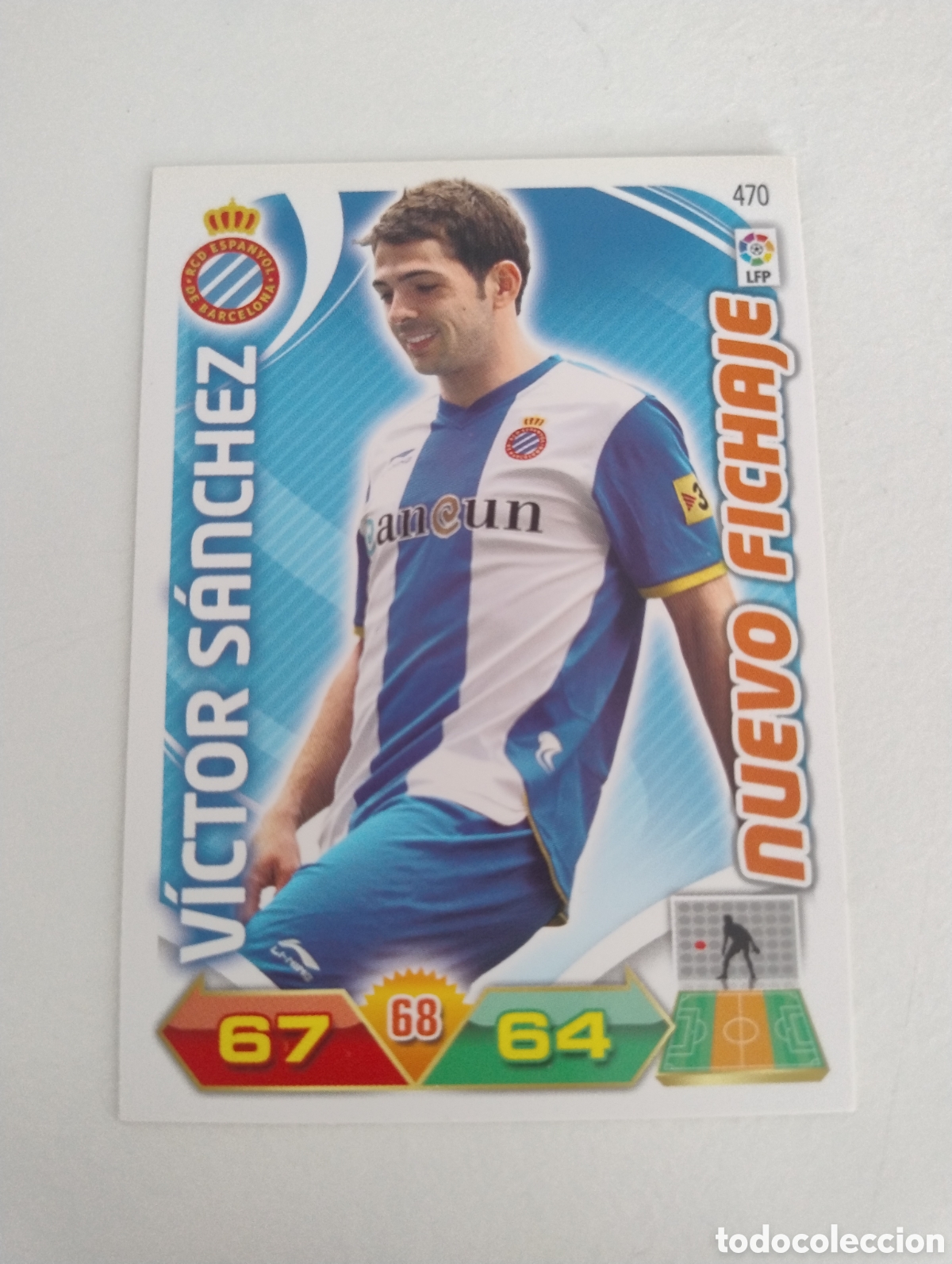 Figurine di Calcio: 470 - V&iacute;ctor S&aacute;nchez - Espanyol - Adrenalyn XL Liga 2011 - 2022 Nuevo Fichaje