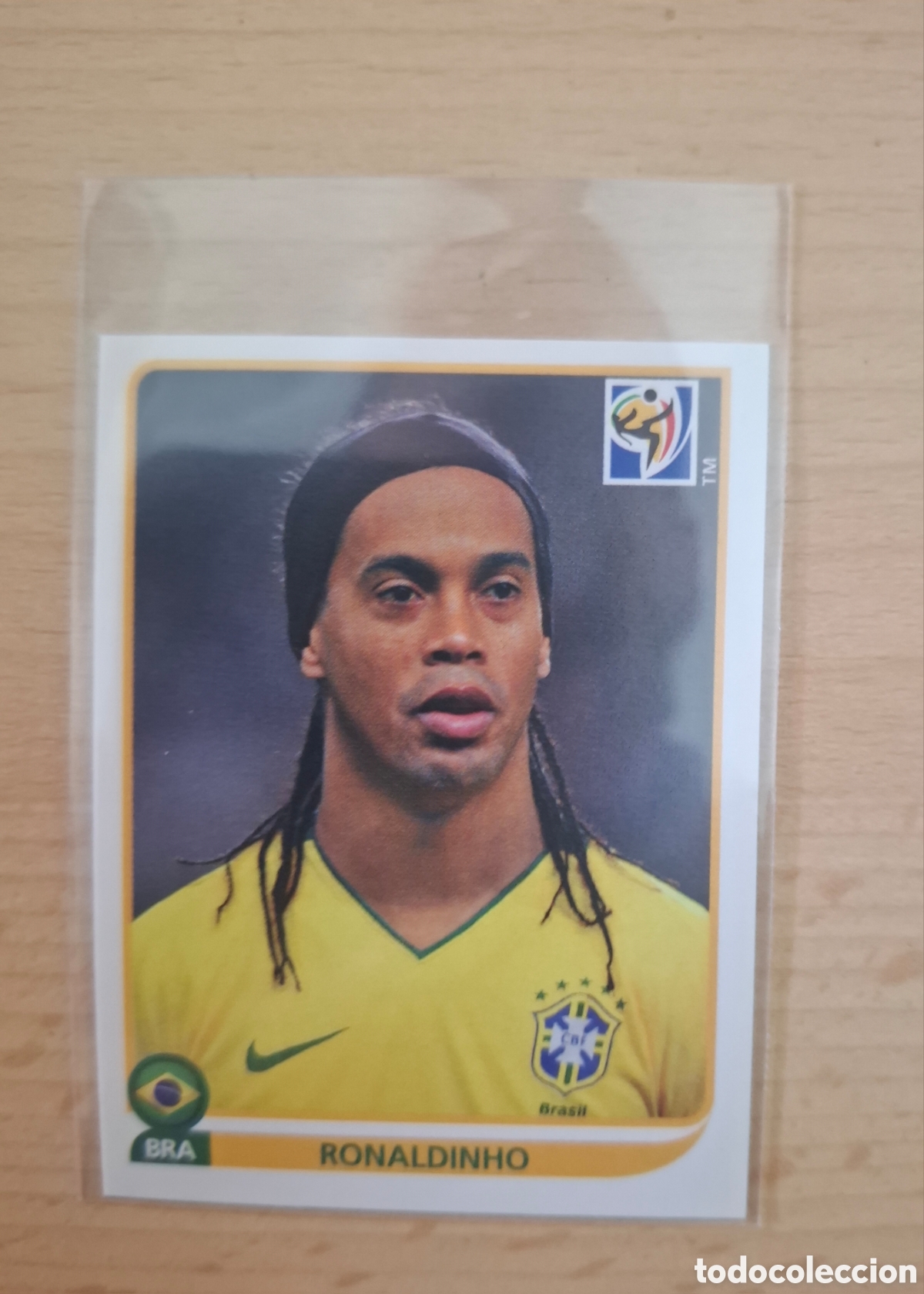 Cromos de f&uacute;tbol: Ronaldinho #500 - Brasil - Panini World Cup South Africa 2010