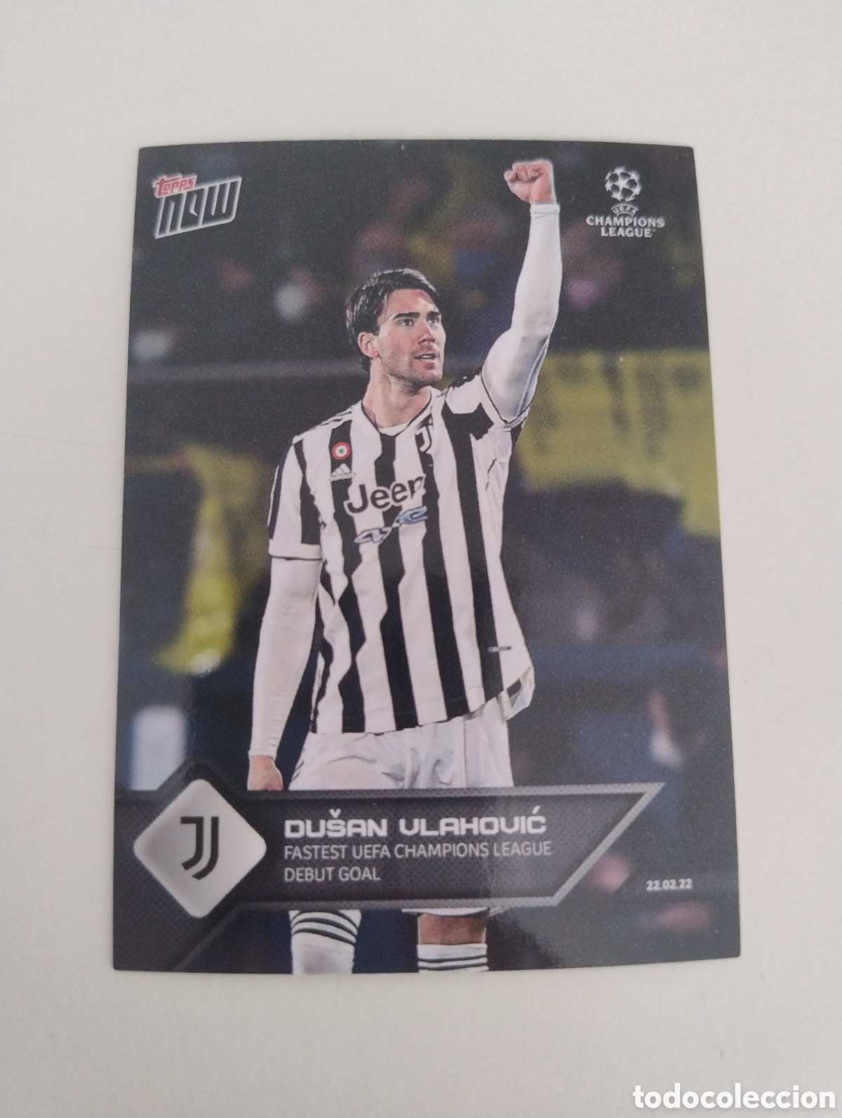 Cromos de f&uacute;tbol: 114 - Vlahovic - Juventus - Topps Now 2022