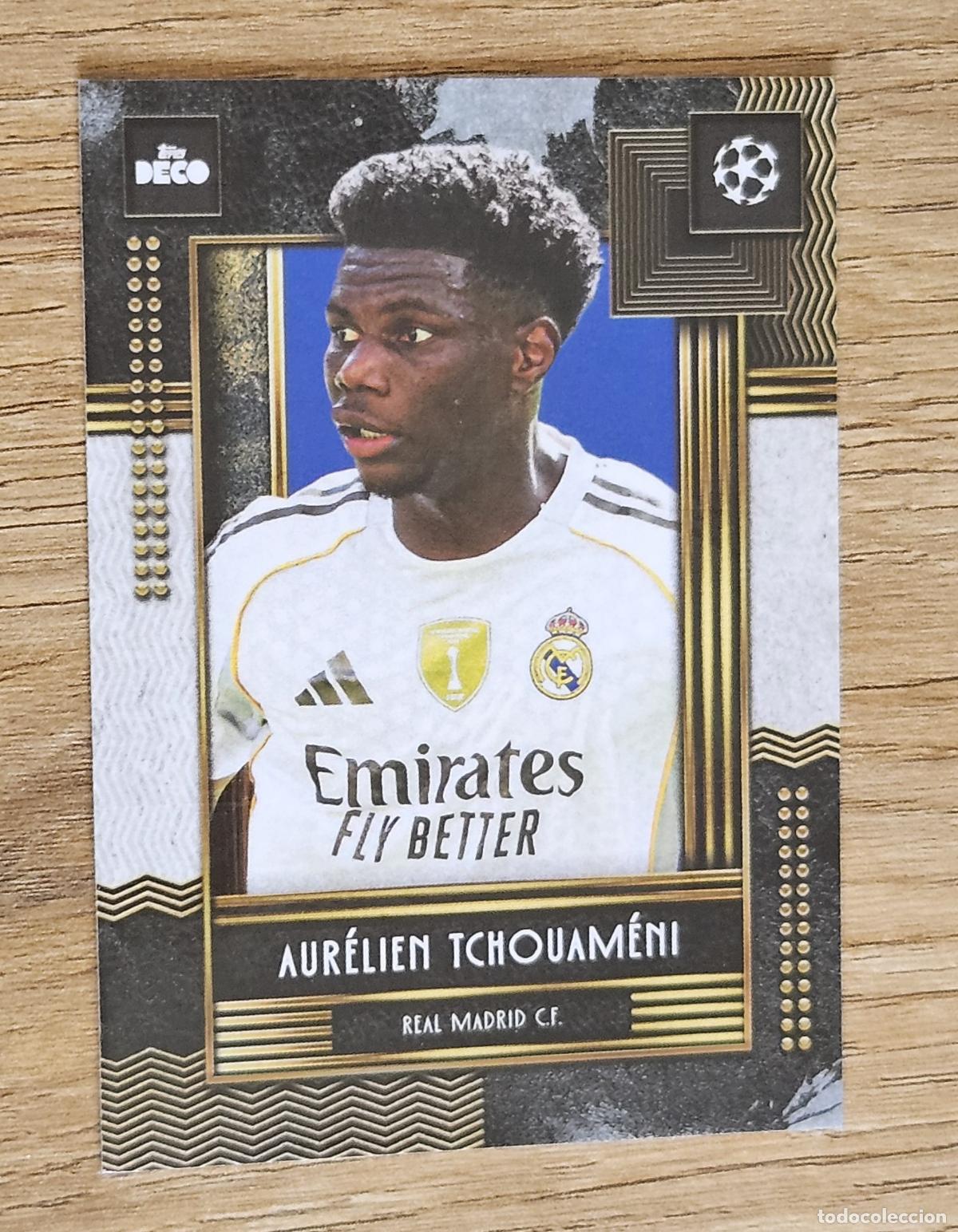 Cromos de f&uacute;tbol: Aur&eacute;lien Tchouam&eacute;ni Real Madrid Cromo Topps Deco UEFA Champions League 2025-2026 25-26 Current Stars