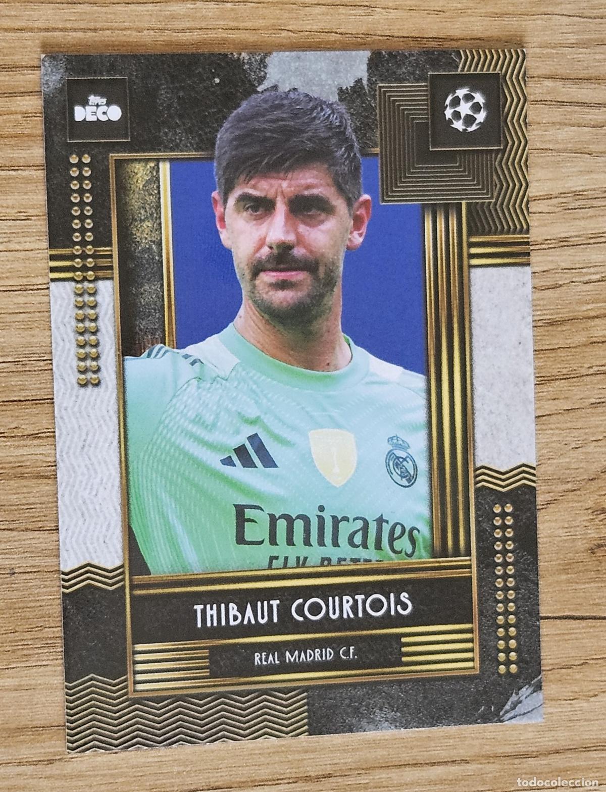 Cromos de f&uacute;tbol: Thibaut Courtois Real Madrid Cromo Topps Deco UEFA Champions League 2025-2026 25-26 Current Stars