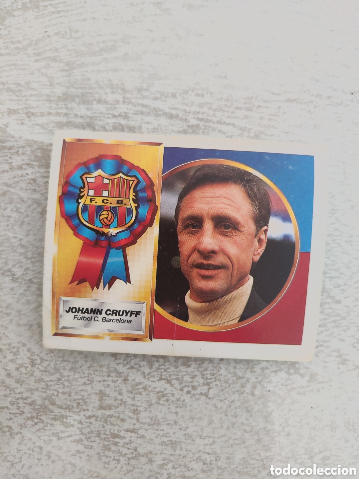 Fu&szlig;ball-Sticker: Este 94 95 sin pegar Barcelona entrenador Cruyff