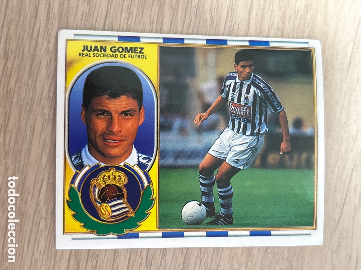 Cromos de Futebol: JUAN GOMEZ REAL SOCIEDAD COLOCA LIGA ESTE 1996 1997 96 97 NUNCA PEGADO SIN PEGAR