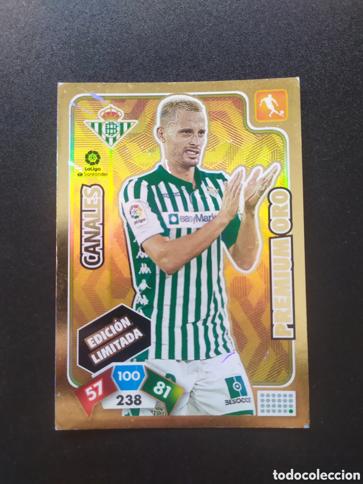 Figurine di Calcio: Adrenalyn 2019 2020 19 20 panini Canales premium oro edici&oacute;n limitada Real Betis