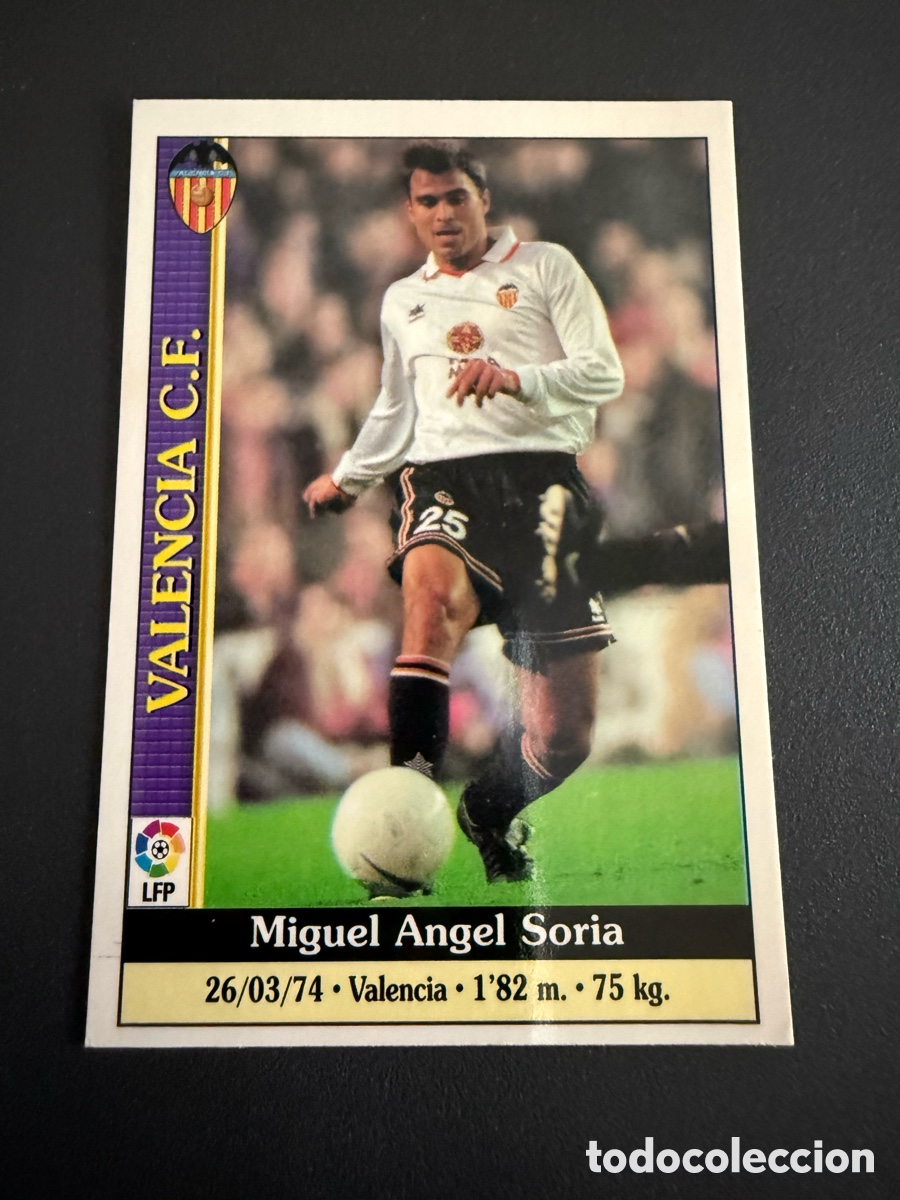 Cromos de f&uacute;tbol: MUNDICROMO 2000. n 63. SORIA ( Valencia )