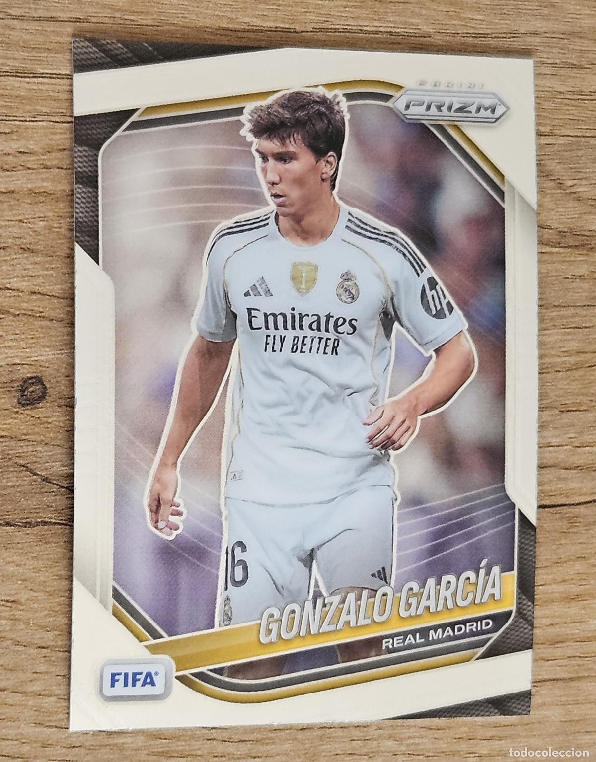 Cromos de f&uacute;tbol: 180 Gonzalo Garc&iacute;a (Real Madrid). Cromo Panini Prizm FIFA Soccer 2025-2026 (25-26)