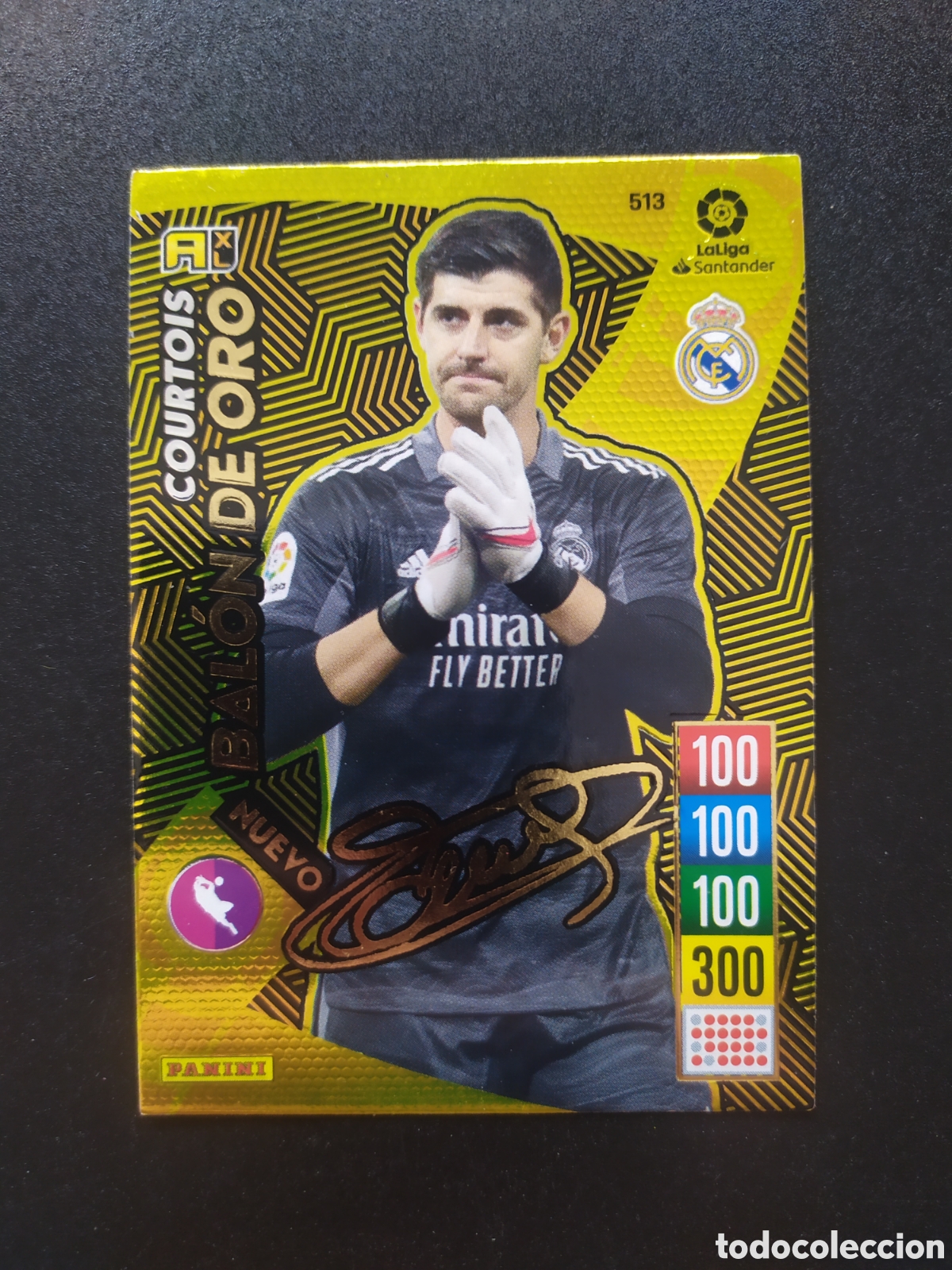 Cromos de f&uacute;tbol: Adrenalyn 2021 2022 21 22 panini Courtois nuevo balon de oro n&deg; 513 Real Madrid