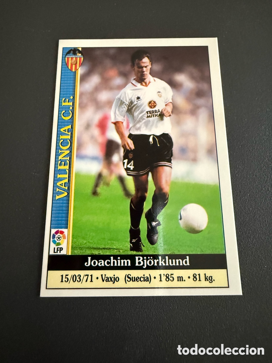 Cromos de Futebol: MUNDICROMO 2000. n 65. BJORKLUND ( Valencia)