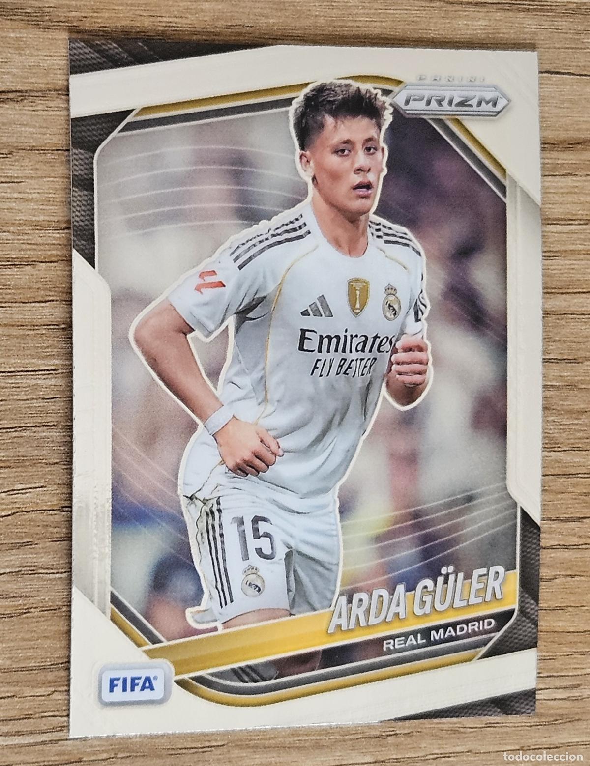 Cromos de f&uacute;tbol: 187 Arda G&uuml;ler (Real Madrid). Cromo Panini Prizm FIFA Soccer 2025-2026 (25-26)