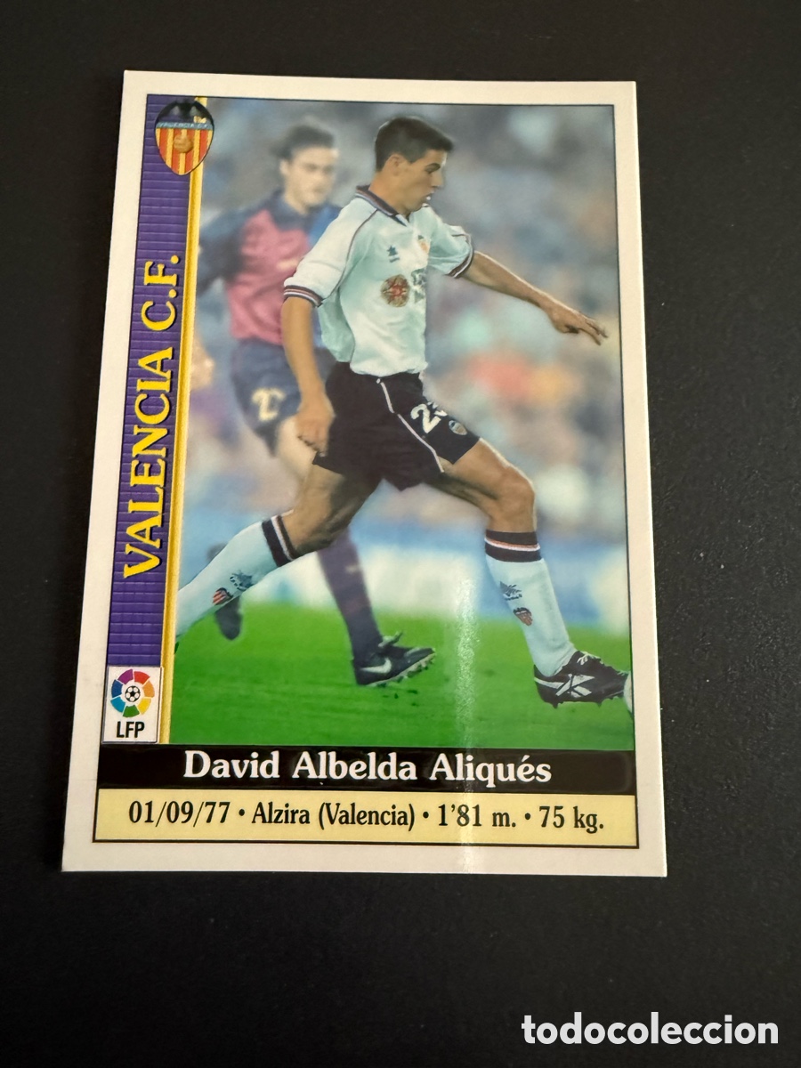 Cromos de f&uacute;tbol: MUNDICROMO 2000. n 67. ALBELDA ( Valencia )