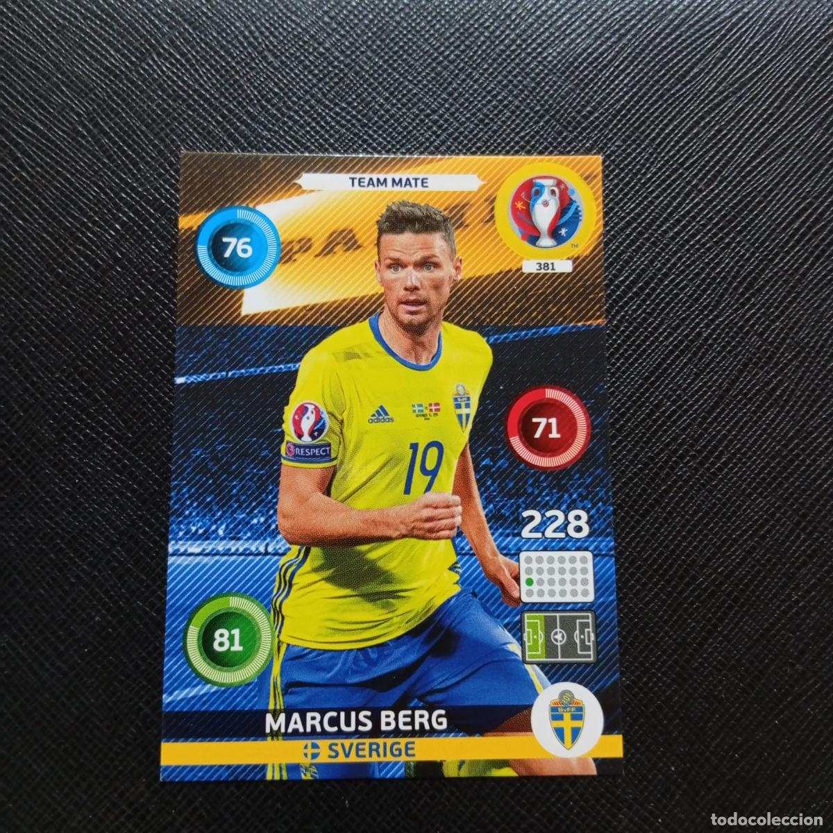 Cromos de f&uacute;tbol: 381 BERG SUECIA PANINI ADRENALYN FRANCIA EURO 2016 FUTBOL EUROCOPA 16 - A148 PG4