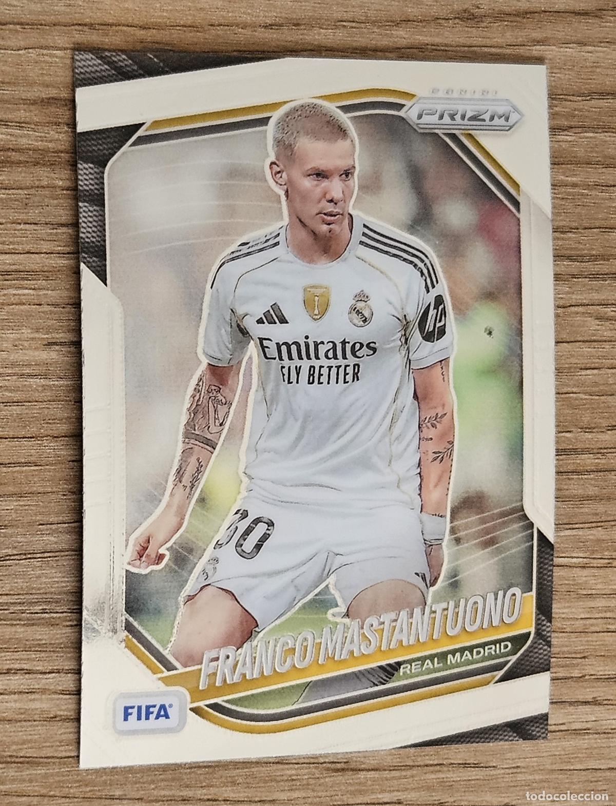 Cromos de f&uacute;tbol: 194 Franco Mastantuono (Real Madrid). Cromo Panini Prizm FIFA Soccer 2025-2026 (25-26)