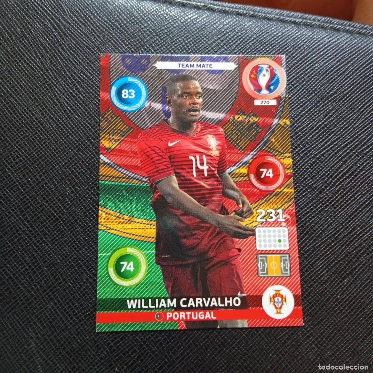Cromos de f&uacute;tbol: 270 WILLIAM CARVALHO PORTUGAL PANINI ADRENALYN FRANCIA EURO 2016 FUTBOL EUROCOPA 16 - A148 PG4