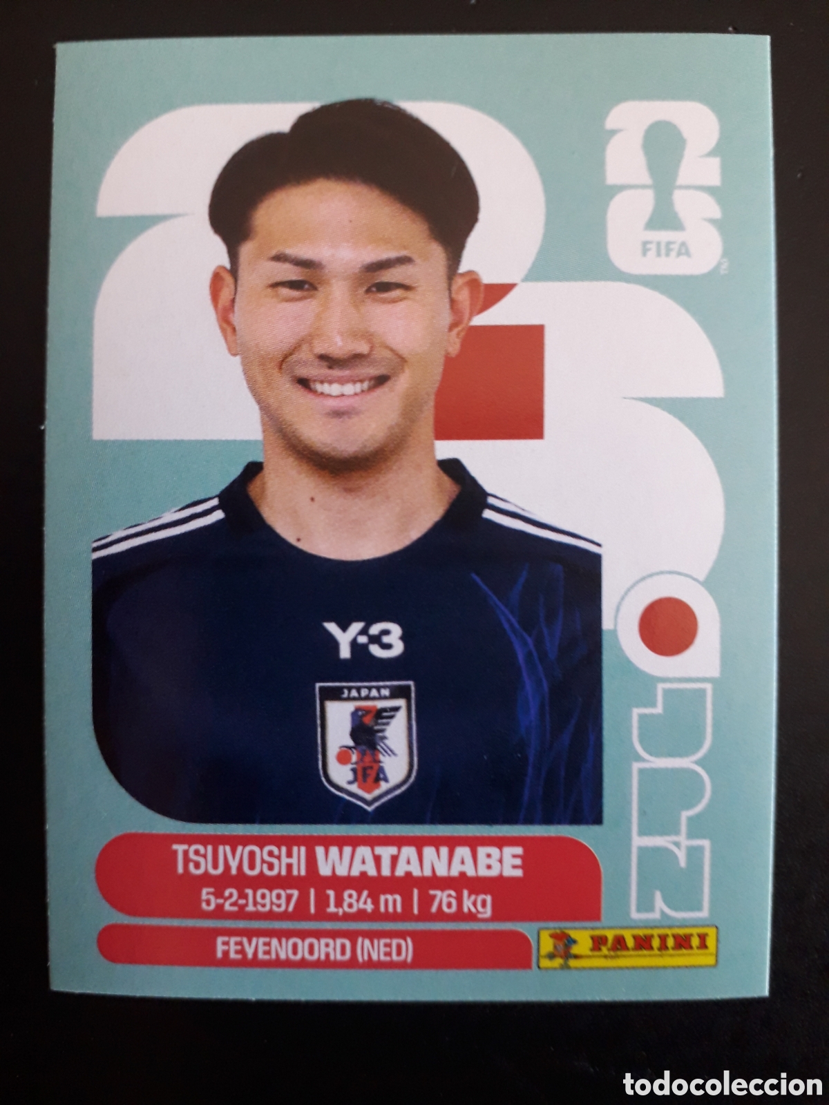 Figurine di Calcio: WATANABE JAP&Oacute;N JPN 7 MUNDIAL F&Uacute;TBOL 2026 FIFA WORLD CUP PANINI SIN PEGAR PEDIDO M&Iacute;NIMO 3&euro;.