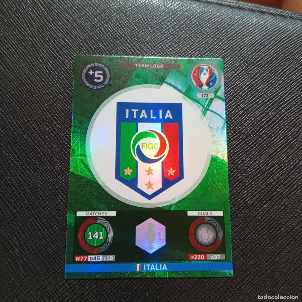 Figurine di Calcio: 172 ESCUDO ITALIA PANINI ADRENALYN FRANCIA EURO 2016 FUTBOL EUROCOPA 16 - A148 PG6