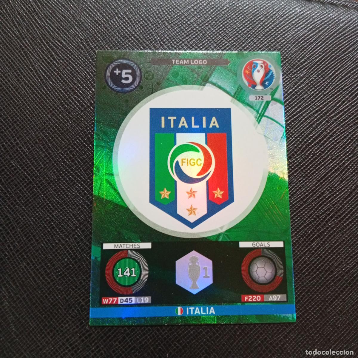 Figurine di Calcio: 172 ESCUDO ITALIA PANINI ADRENALYN FRANCIA EURO 2016 FUTBOL EUROCOPA 16 - A148 PG6 B