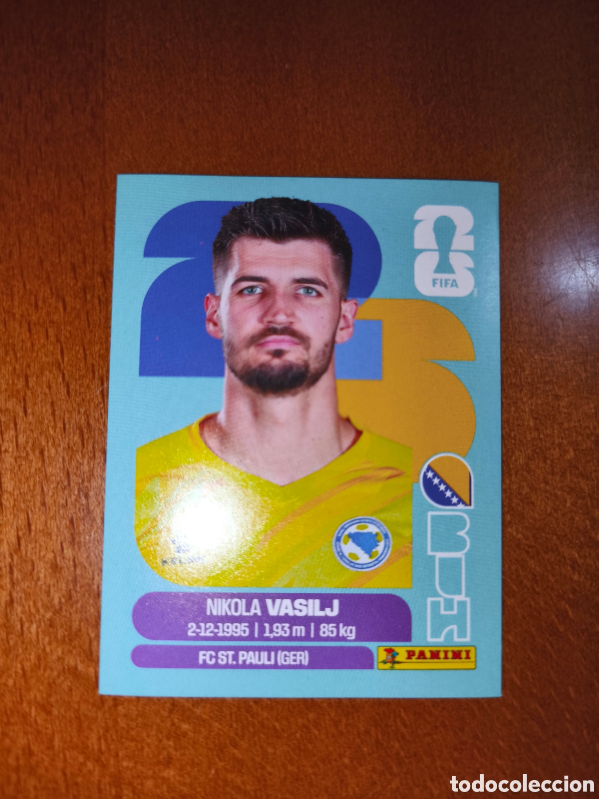 Cromos de f&uacute;tbol: BIH2 Nikola Vasilj BIH 2 Fifa World Cup 2026 Bosnia