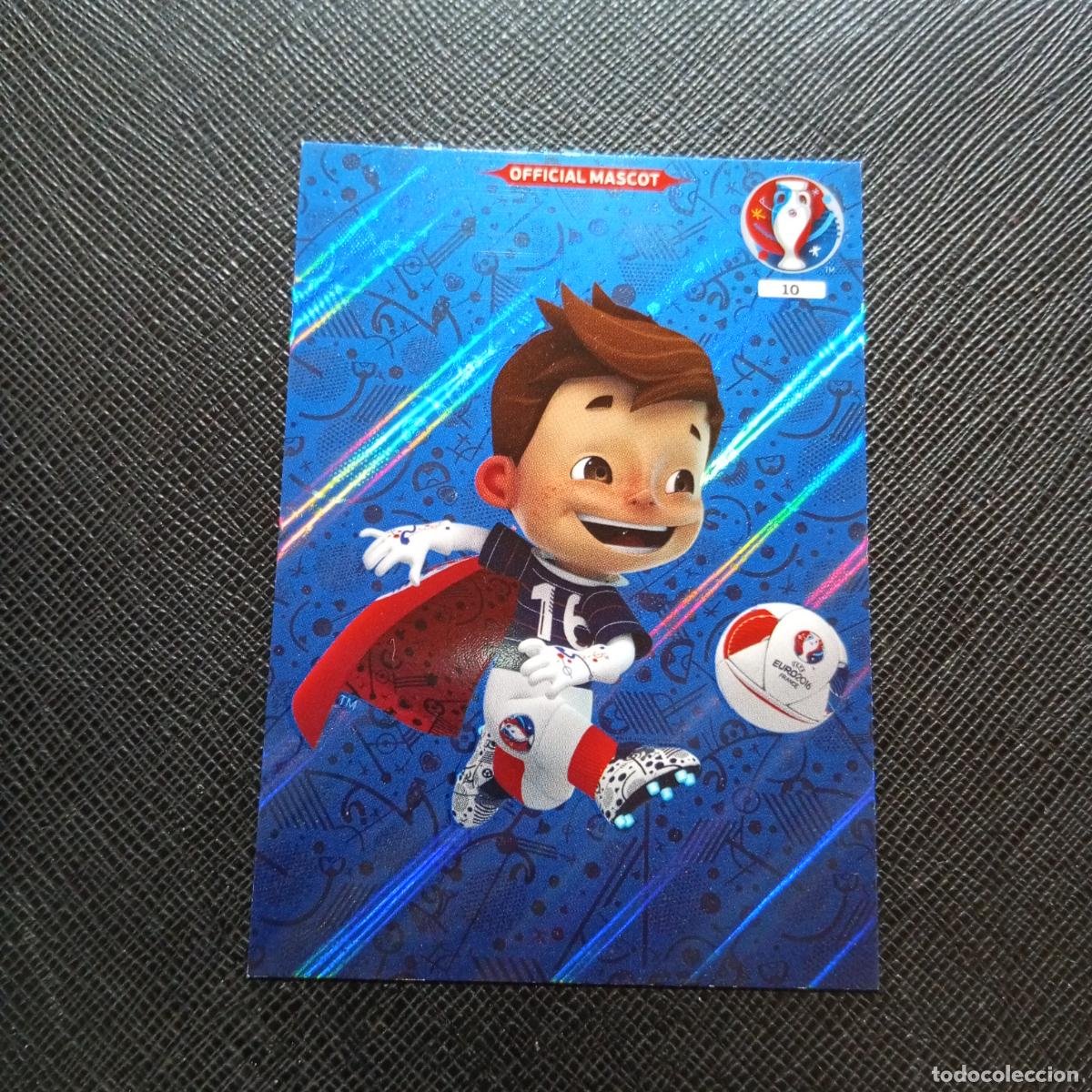 Cromos de f&uacute;tbol: 10 MASCOTA PANINI ADRENALYN FRANCIA EURO 2016 FUTBOL EUROCOPA 16 - A148 PG9