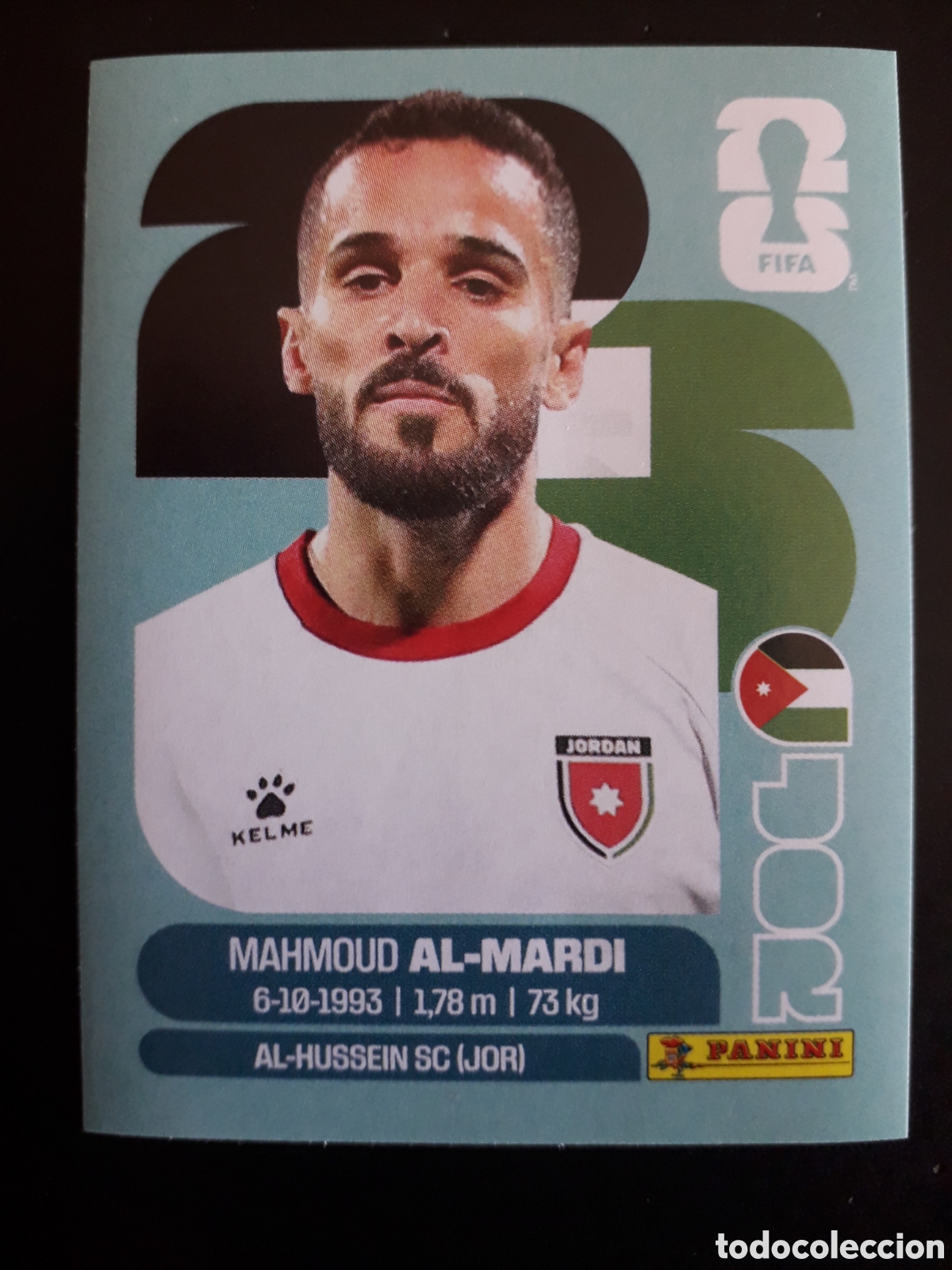 Cromos de f&uacute;tbol: AL-MARDI JORDANIA JOR 17 MUNDIAL F&Uacute;TBOL 2026 FIFA WORLD CUP PANINI SIN PEGAR PEDIDO M&Iacute;NIMO 3&euro;