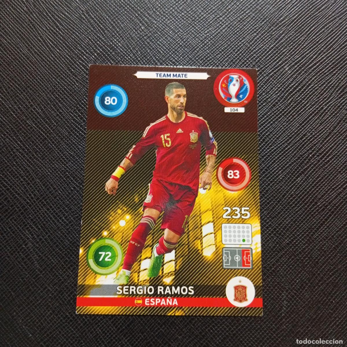 Cromos de f&uacute;tbol: 104 SERGIO RAMOS ESPA&Ntilde;A PANINI ADRENALYN FRANCIA EURO 2016 FUTBOL EUROCOPA 16 - A148 PG12