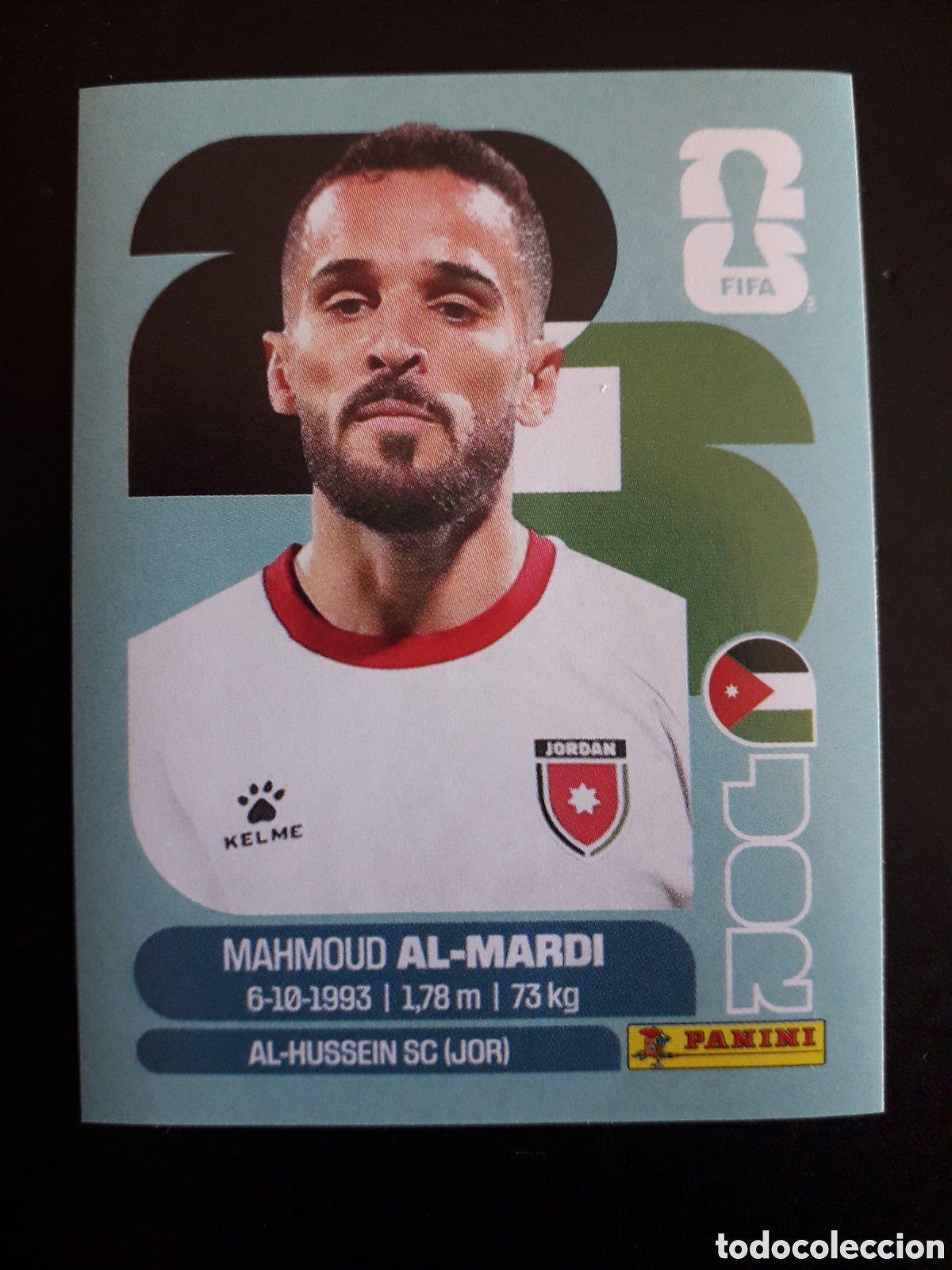Cromos de f&uacute;tbol: AL-MARDI JORDANIA JOR 17 MUNDIAL F&Uacute;TBOL 2026 FIFA WORLD CUP PANINI SIN PEGAR PEDIDO M&Iacute;NIMO 3&euro;