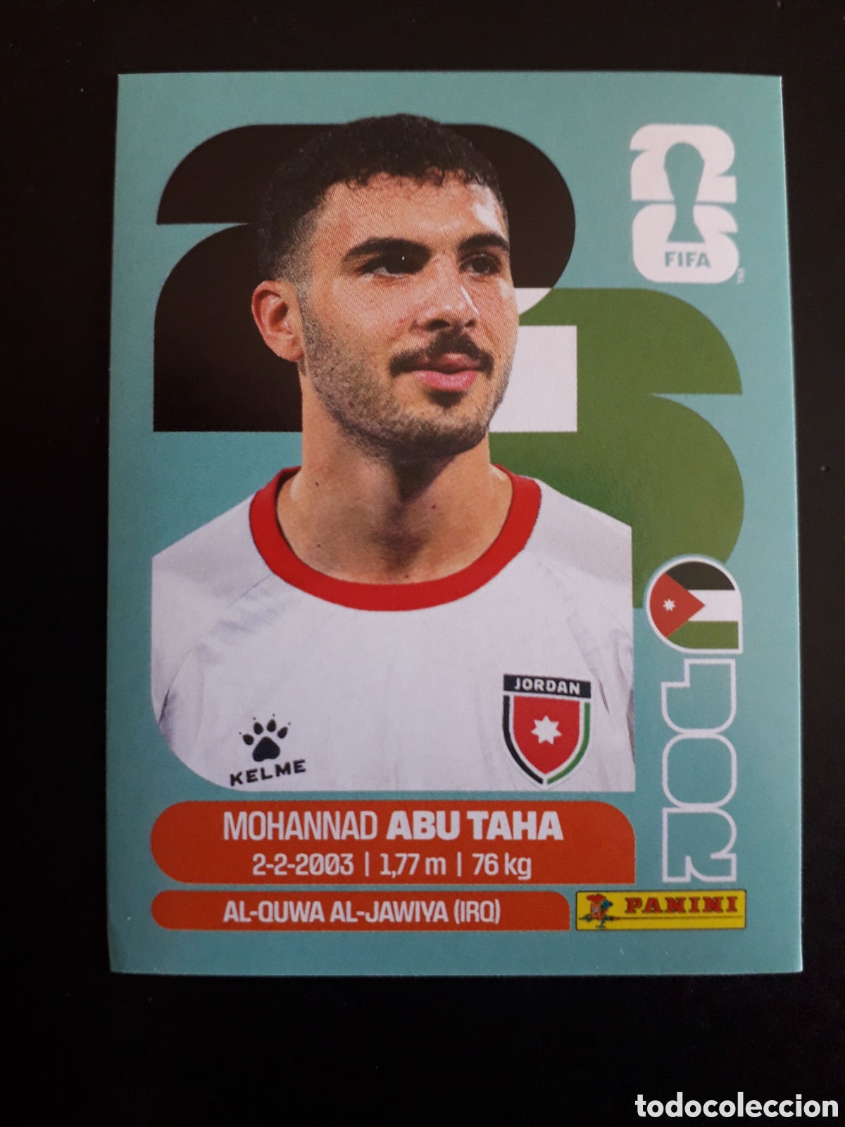 Fu&szlig;ball-Sticker: ABU TAHA JORDANIA JOR 12 MUNDIAL F&Uacute;TBOL 2026 FIFA WORLD CUP PANINI SIN PEGAR PEDIDO M&Iacute;NIMO 3&euro;