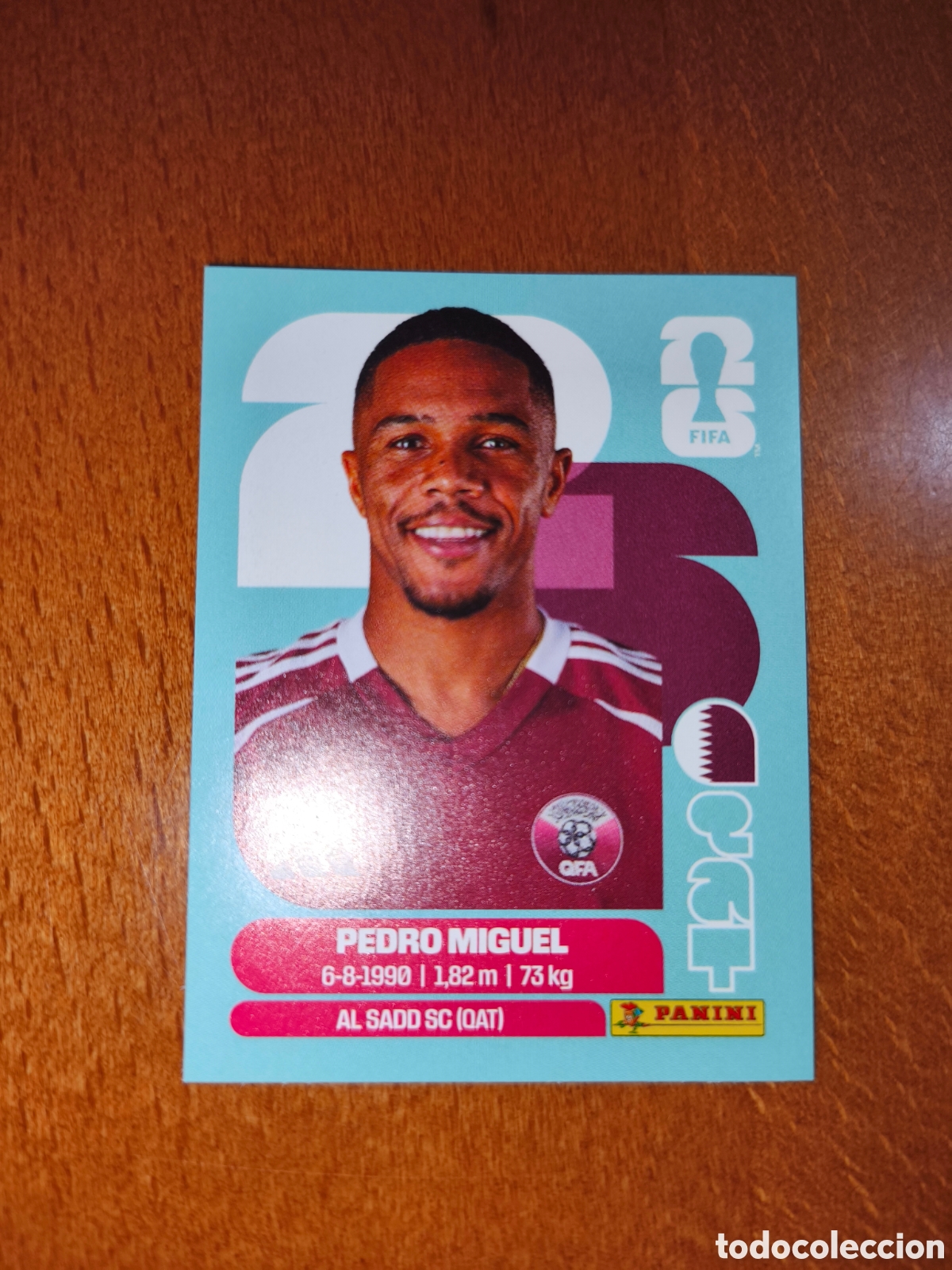 Fu&szlig;ball-Sticker: QAT7 Pedro Miguel QAT 7 Fifa World Cup 2026 Qatar
