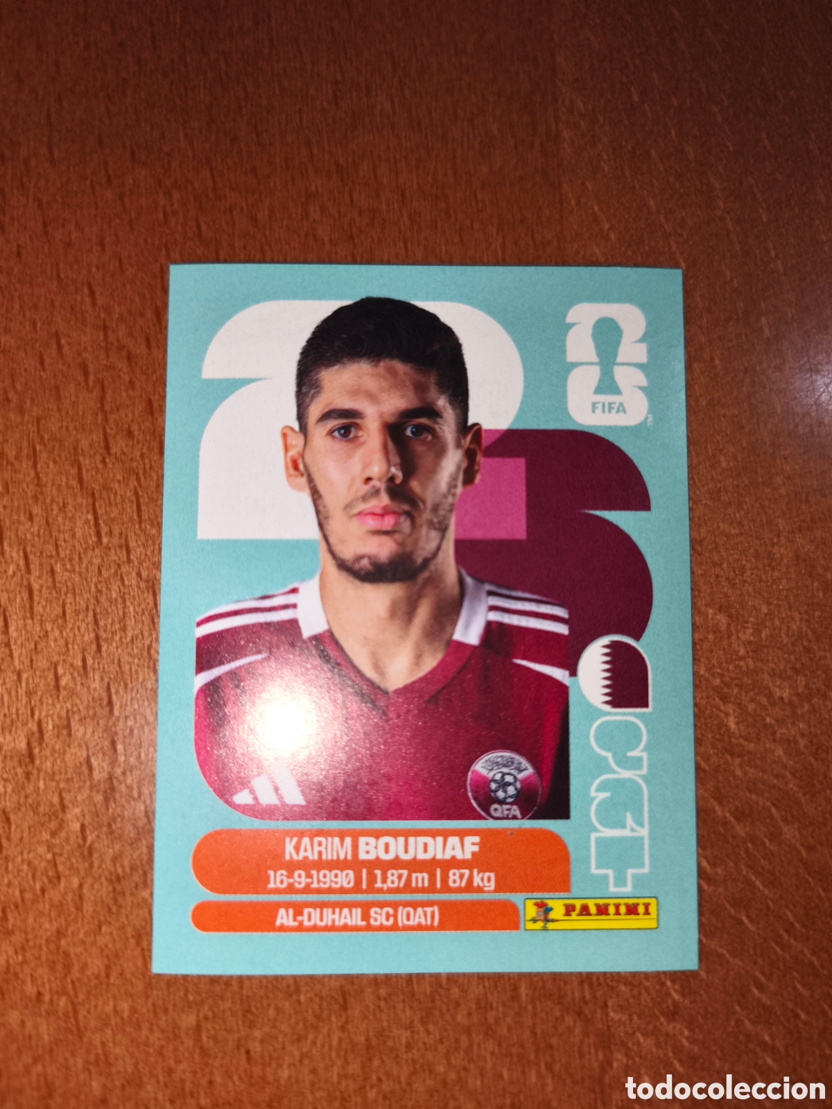 Fu&szlig;ball-Sticker: QAT10 Karim Boudiaf QAT 10 Fifa World Cup 2026 Qatar