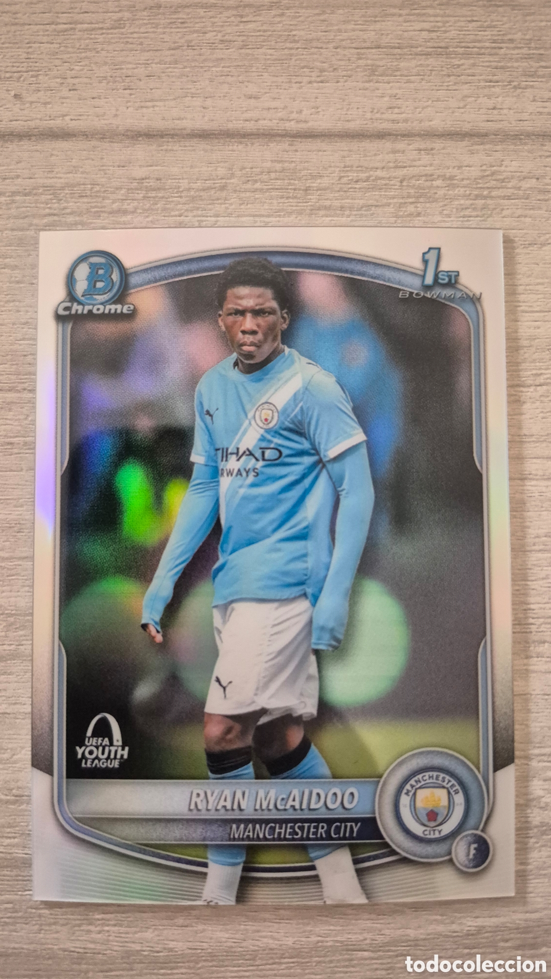 Fu&szlig;ball-Sticker: Ryan McAidoo 1st Bowman Topps Chrome UCC 2025/26