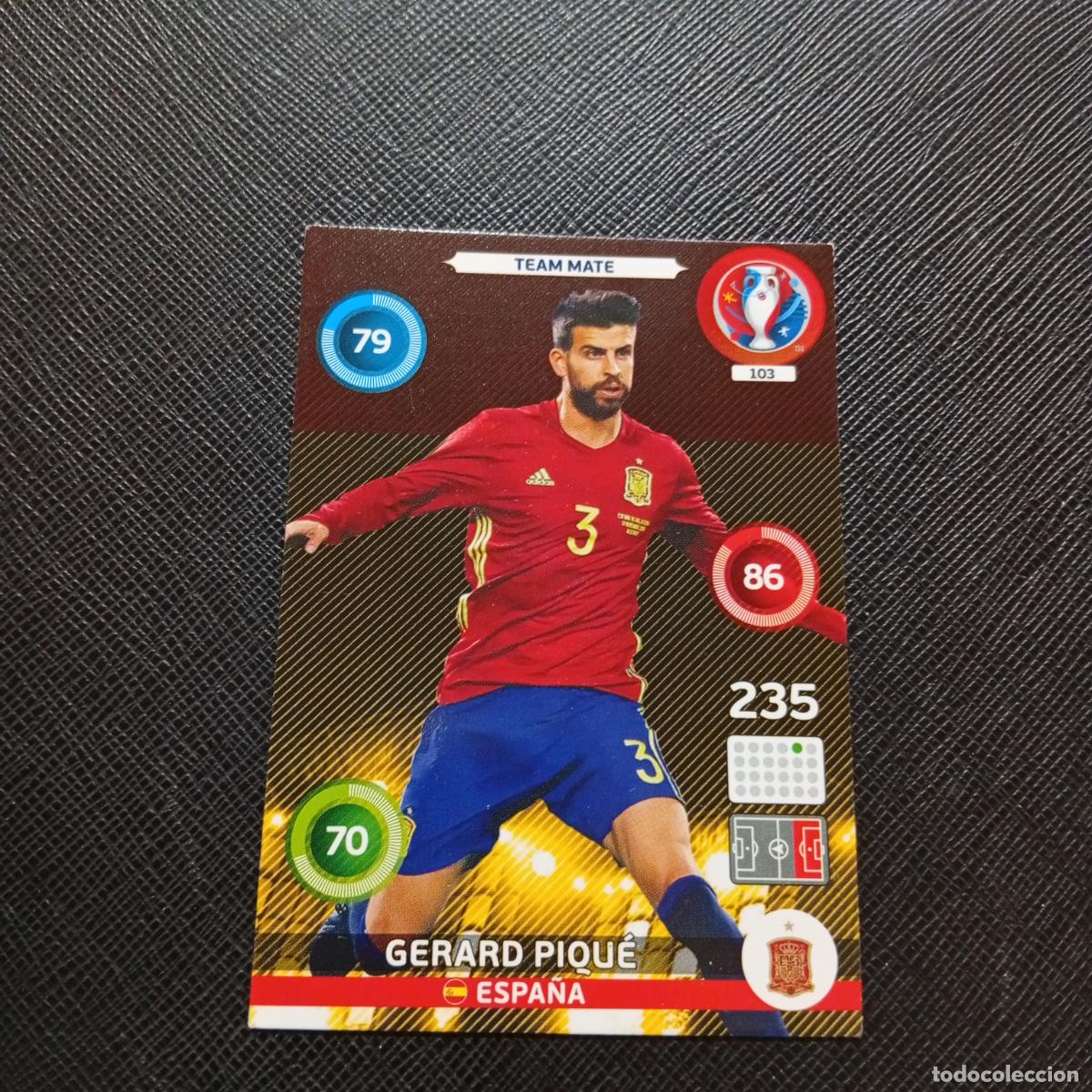 Cromos de f&uacute;tbol: 103 PIQUE ESPA&Ntilde;A PANINI ADRENALYN FRANCIA EURO 2016 FUTBOL EUROCOPA 16 - A148 PG13
