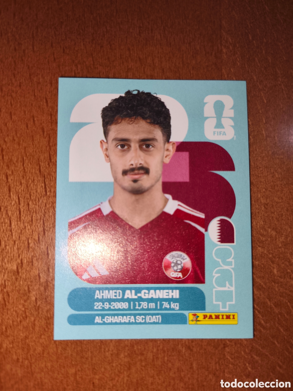 Cromos de f&uacute;tbol: QAT19 Ahmed Al-Ganehi QAT 19 Fifa World Cup 2026 Qatar