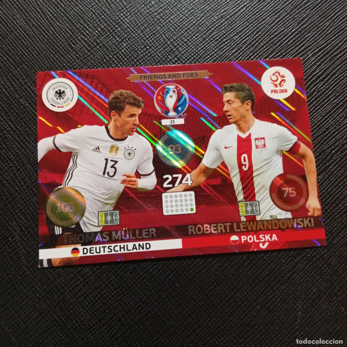Cromos de f&uacute;tbol: 25 MULLER LEWANDOWSKI PANINI ADRENALYN FRANCIA EURO 2016 FUTBOL EUROCOPA 16 - A148 PG13